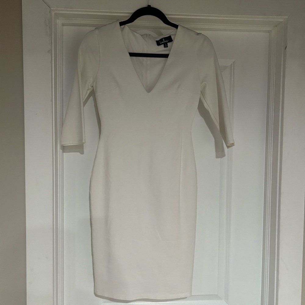 White Lulus bodycon dress